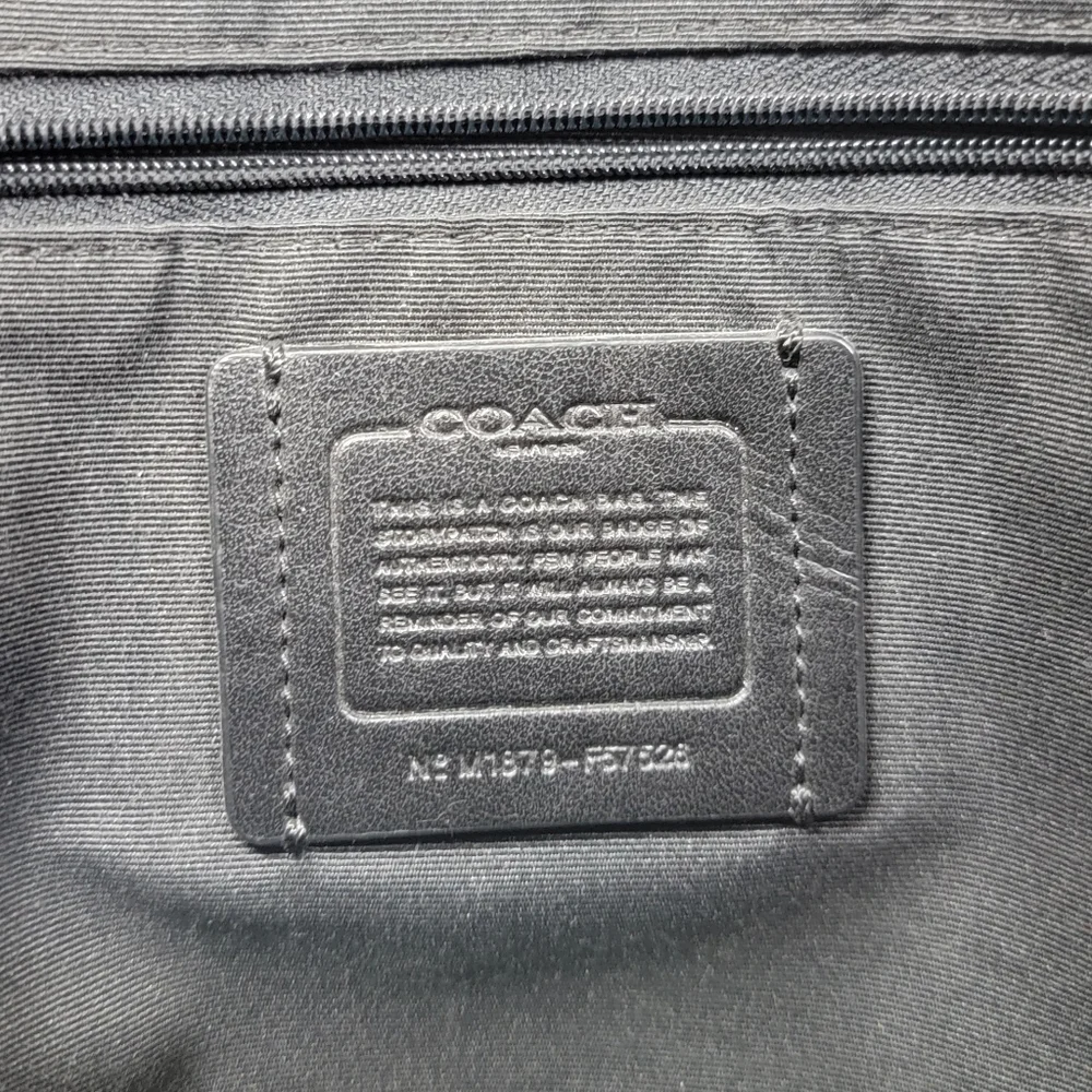 Coach Madison Hobo Black Leather Bag